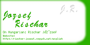 jozsef rischar business card